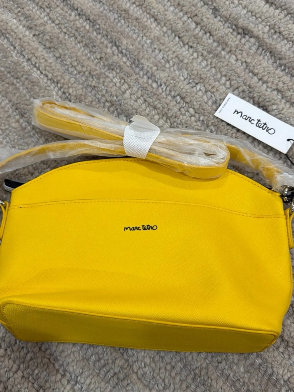 Marc Tetro Yellow Dachshund Crossbody Bag for Dogs Print